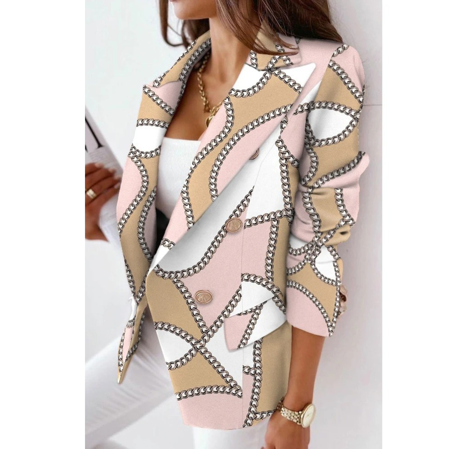 Valenzora – Women's blazer with reversible collar