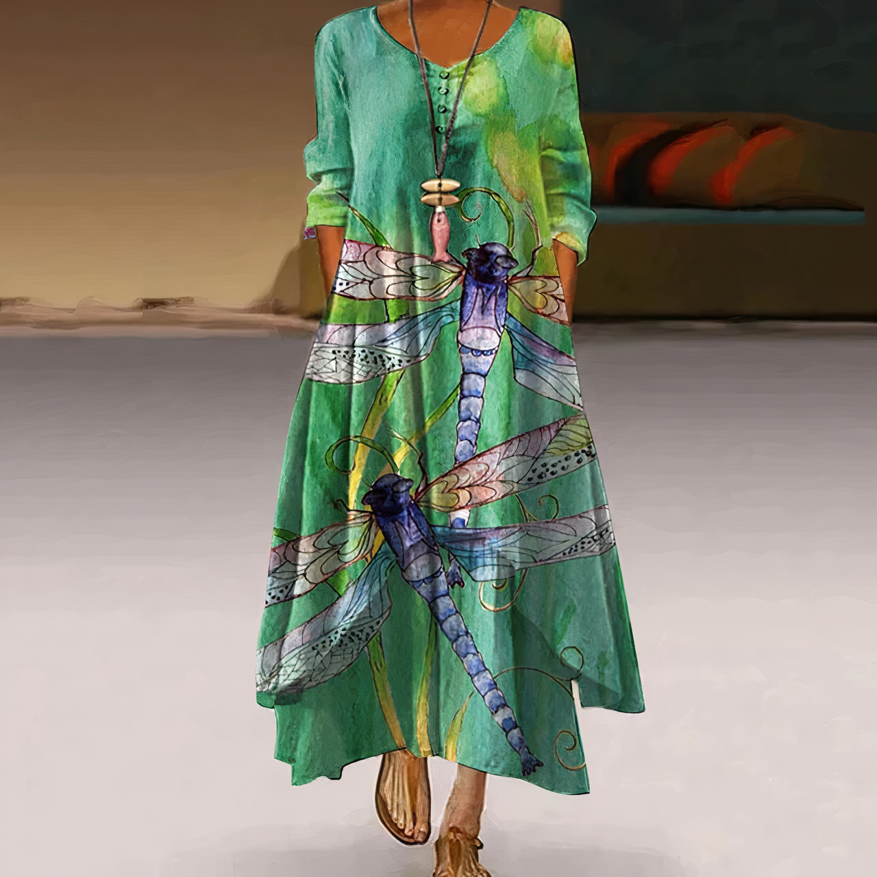 Valenzora | Elegant cotton dress Fashionable