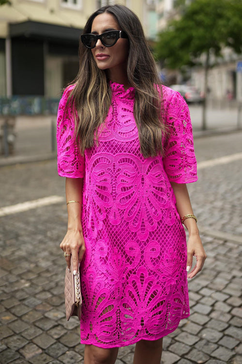 Valenzora | Out In The World Hollowed-Out Mini Dress