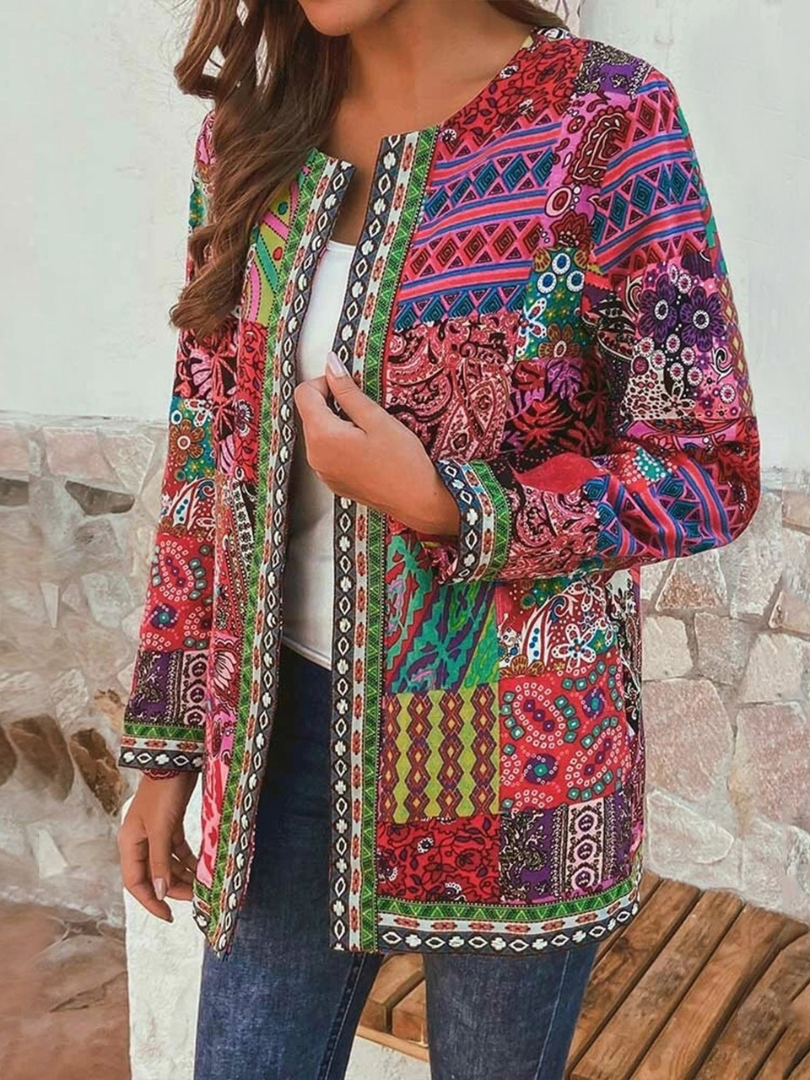 Valenzora | Women's Ethnic Floral Coat Jacket