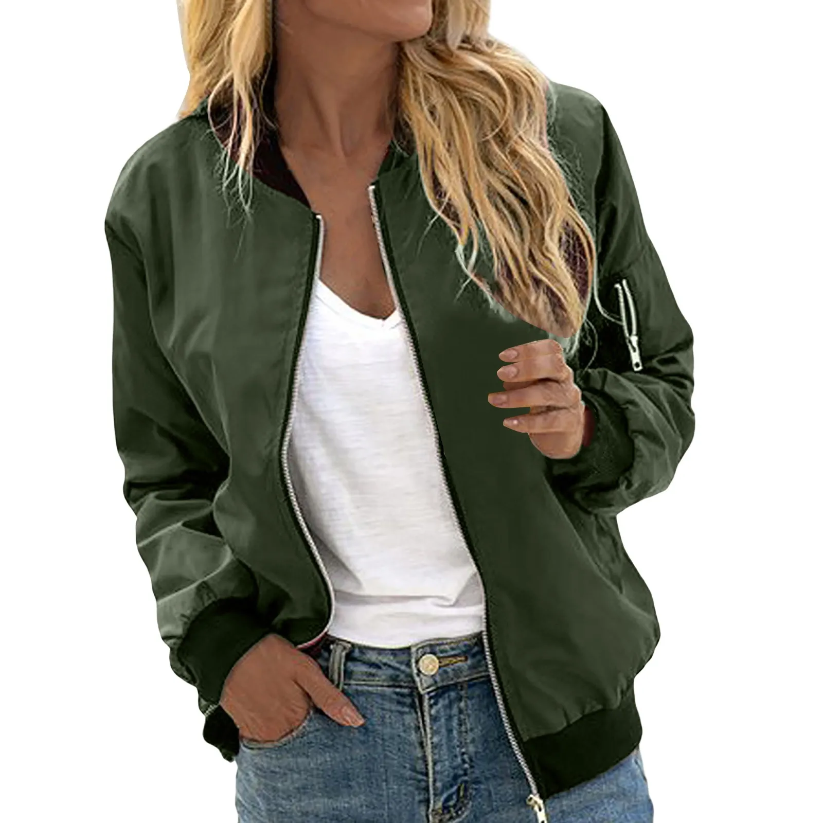 Valenzora | Classic Casual Bomber Jacket Women's