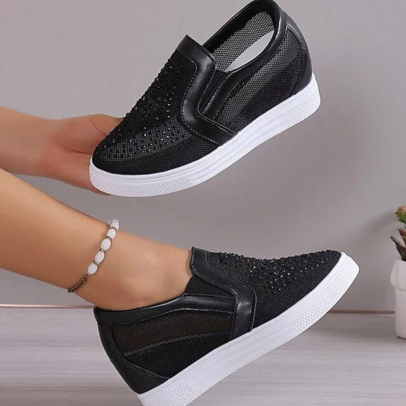 Valenzora | Fashion Kristall-Sneaker für Damen