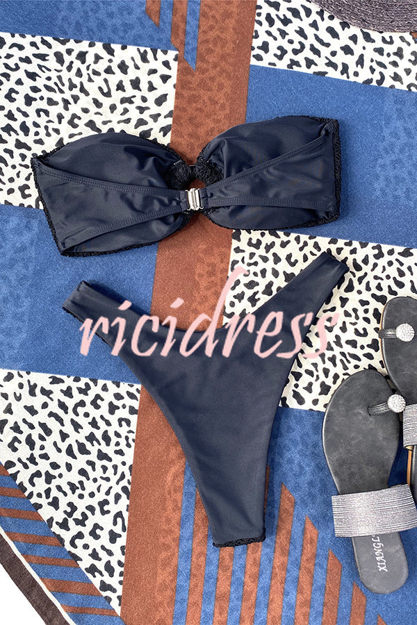 Valenzora bandeau bikini with a ring neckline