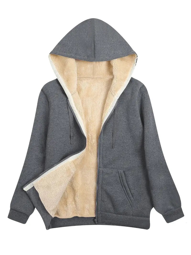 Valenzora | Warm and soft hooded jacket for women | Perfect for winter