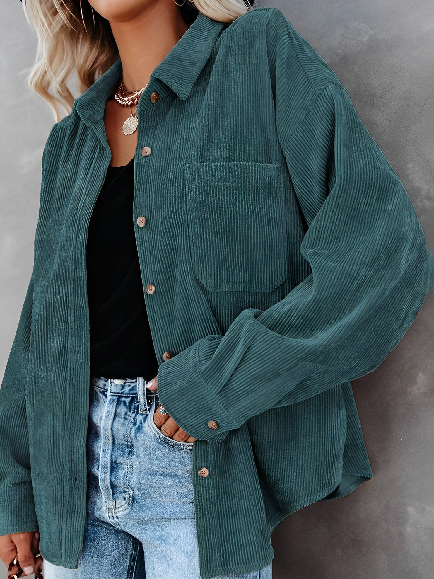 Valenzora | Klassischer Cordblouson