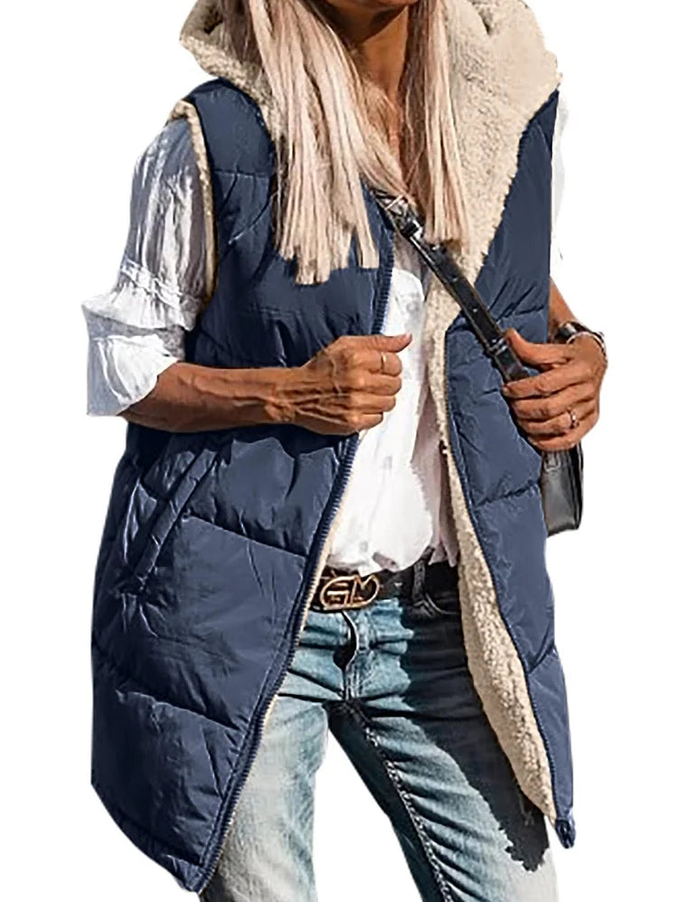 Valenzora | Jamia Reversible Hooded Vest
