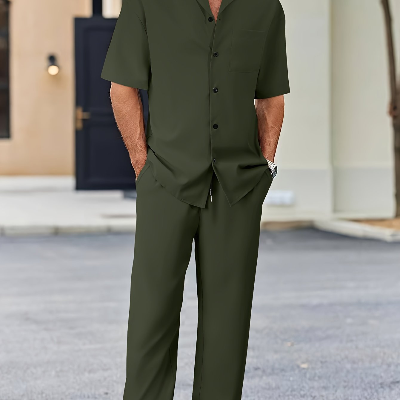 Valenzora | Summer outfit set in a single color