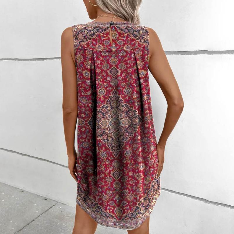 Brianna™ - Bequemes ärmelloses Ethno-Kleid