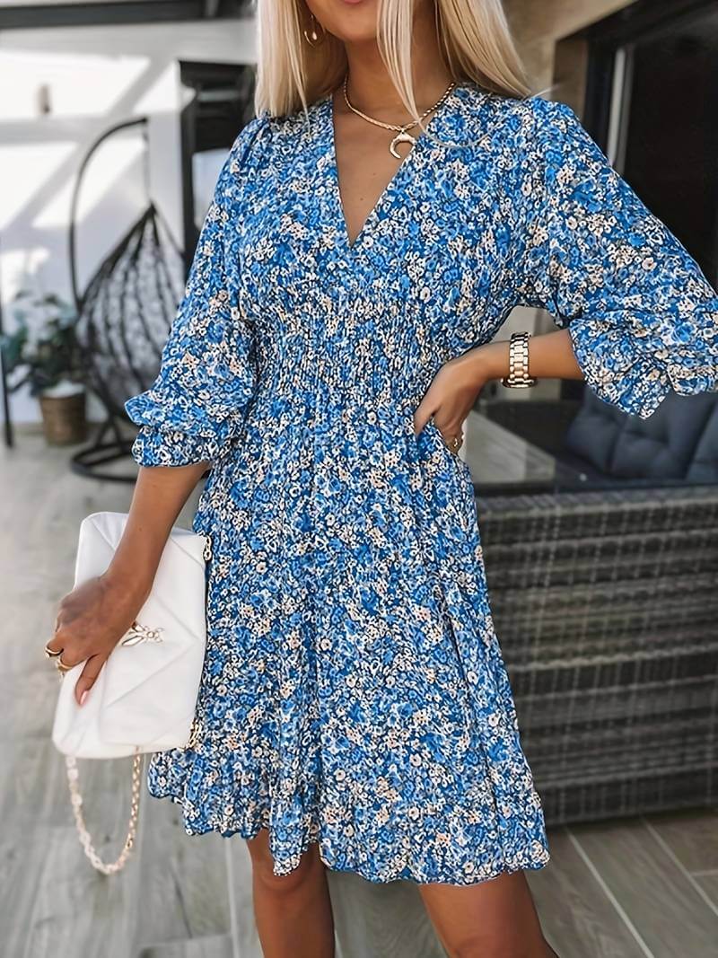 Valenzora | Boho Puff Sleeve Dress