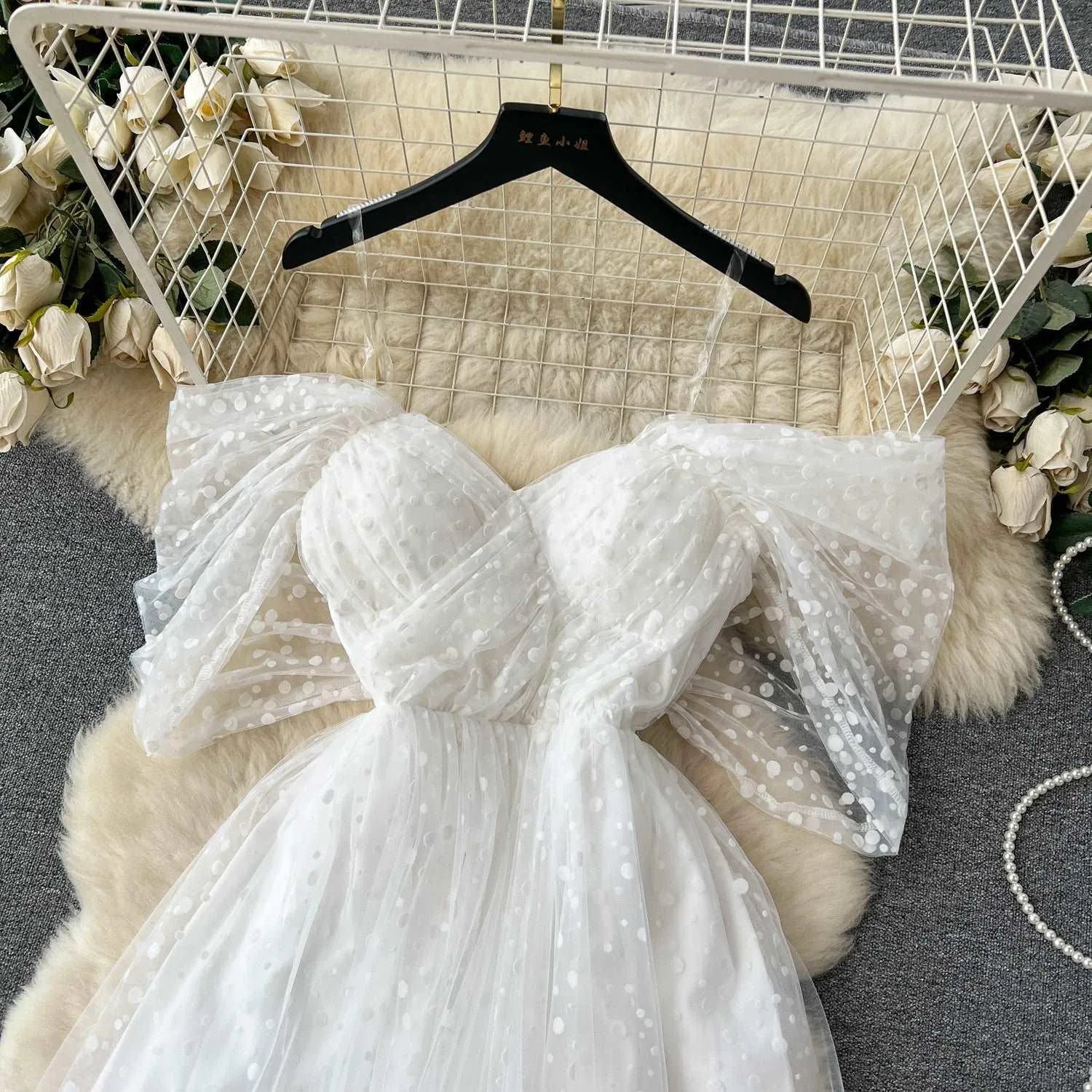 Valenzora | Luxury French white dress