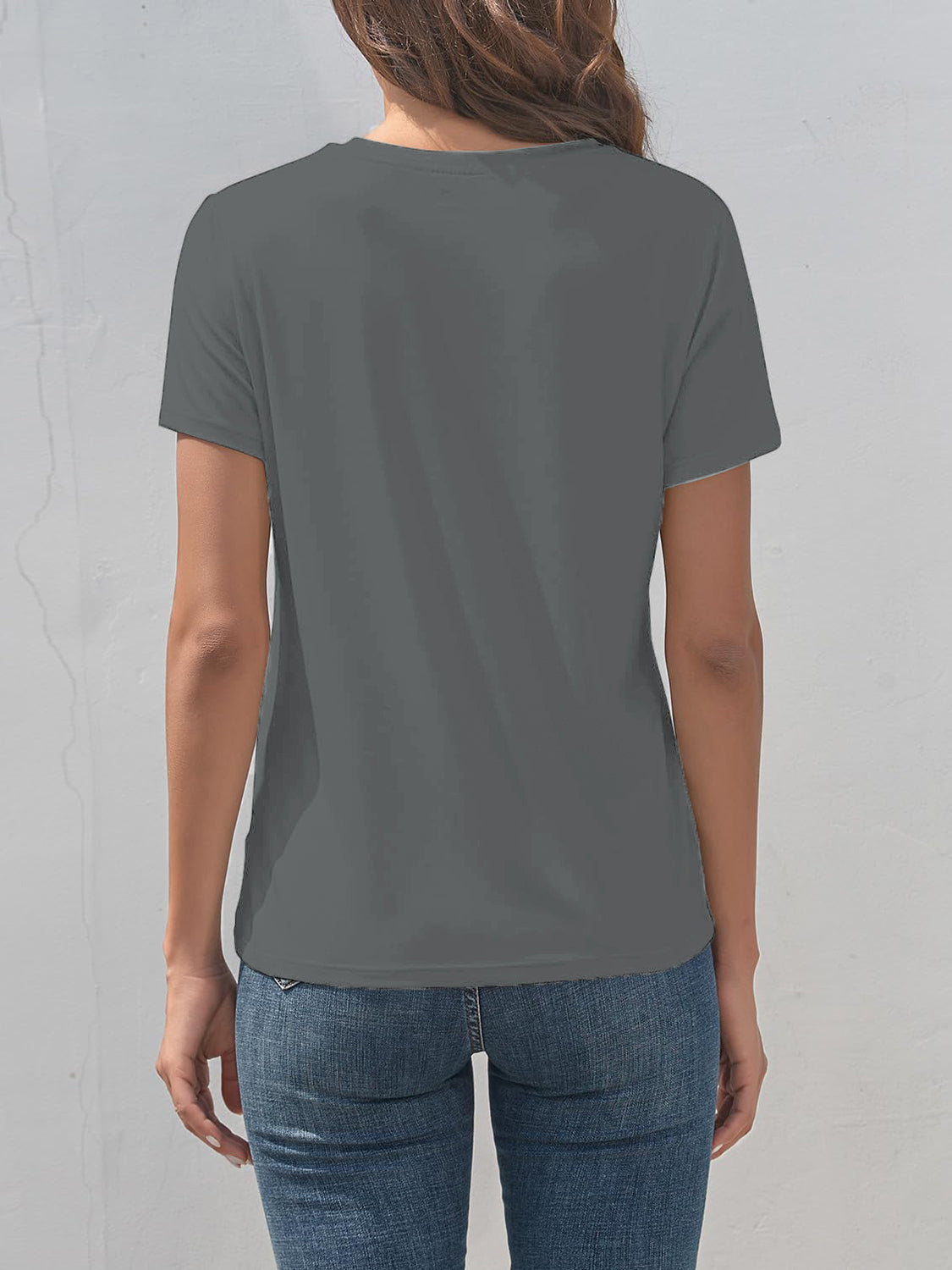 Valenzora | Smile Crew Neck Kurzarm-T-Shirt