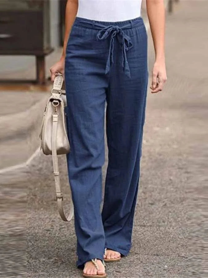 Valenzora | Casual women's linen trousers for stylish ease