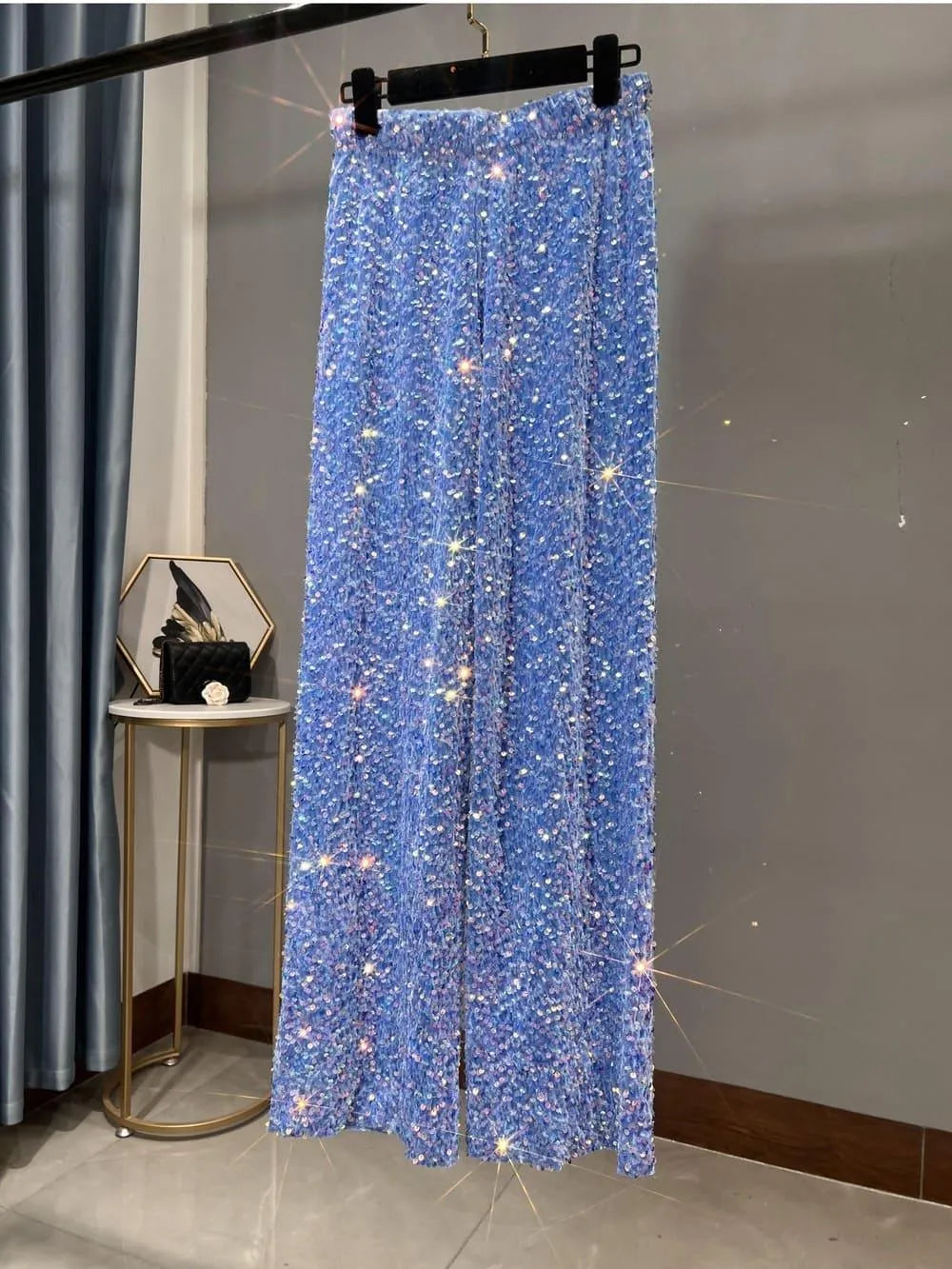 Valenzora | Wide-leg sun pants with sequins