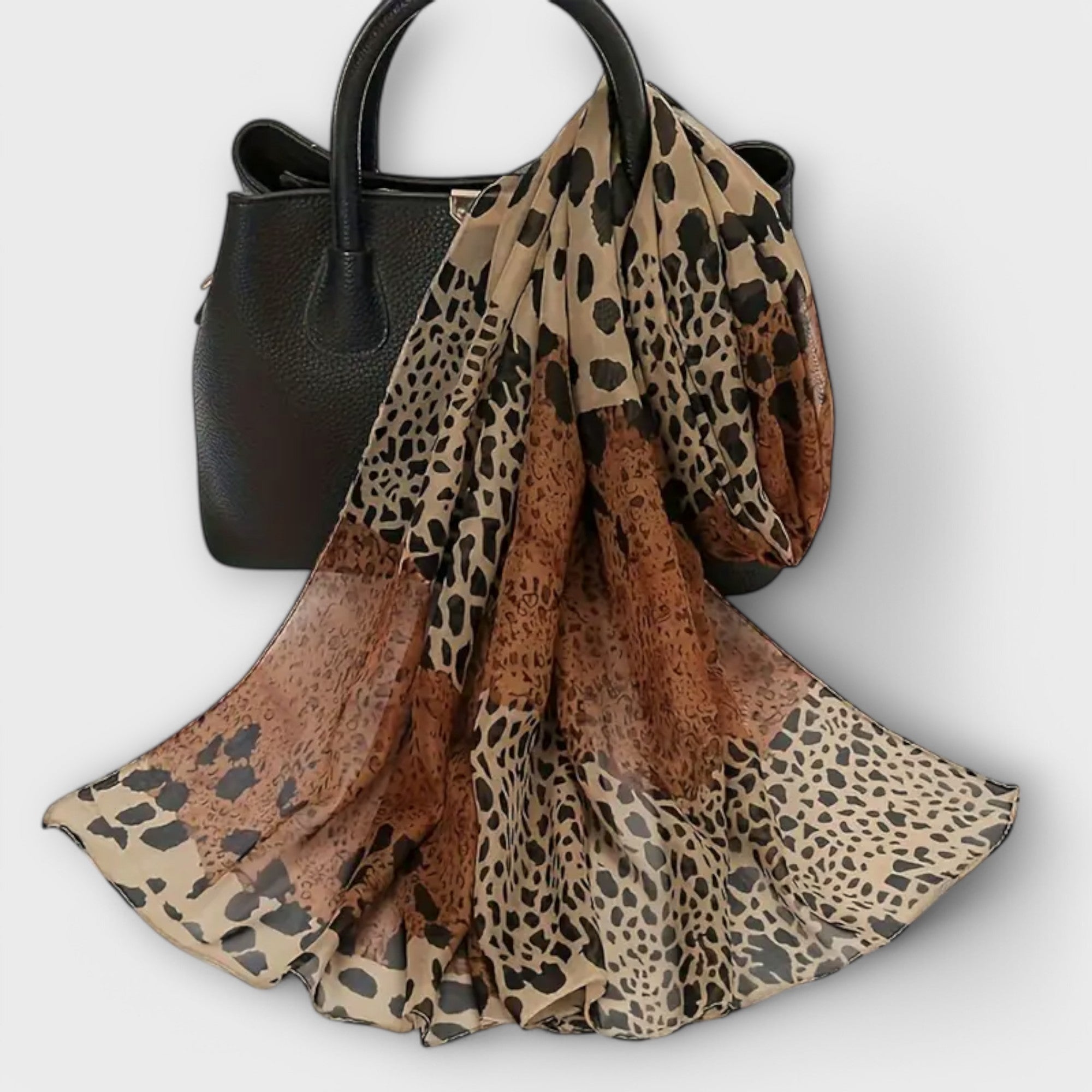 Valenzora | Leopard chiffon scarf