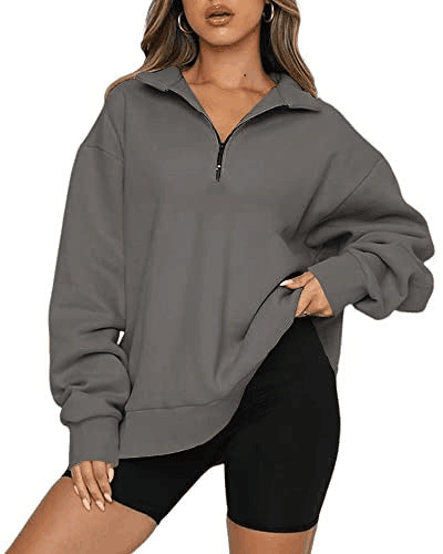 Tatum™ - Damen Sweatshirt mit Kragen
