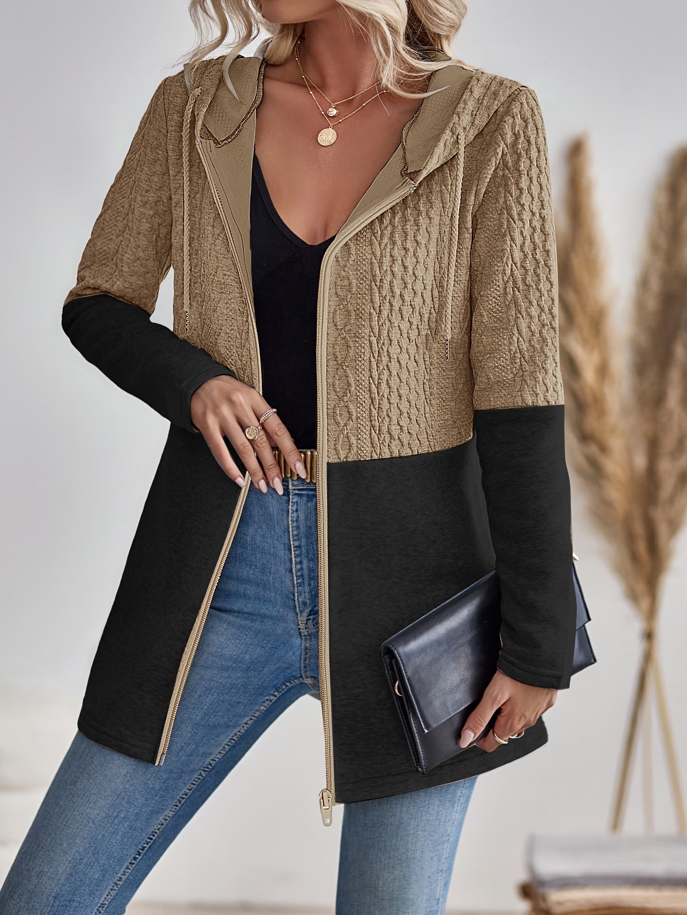 Valenzora | Damen-Kapuzenpullover mit Reißverschluss