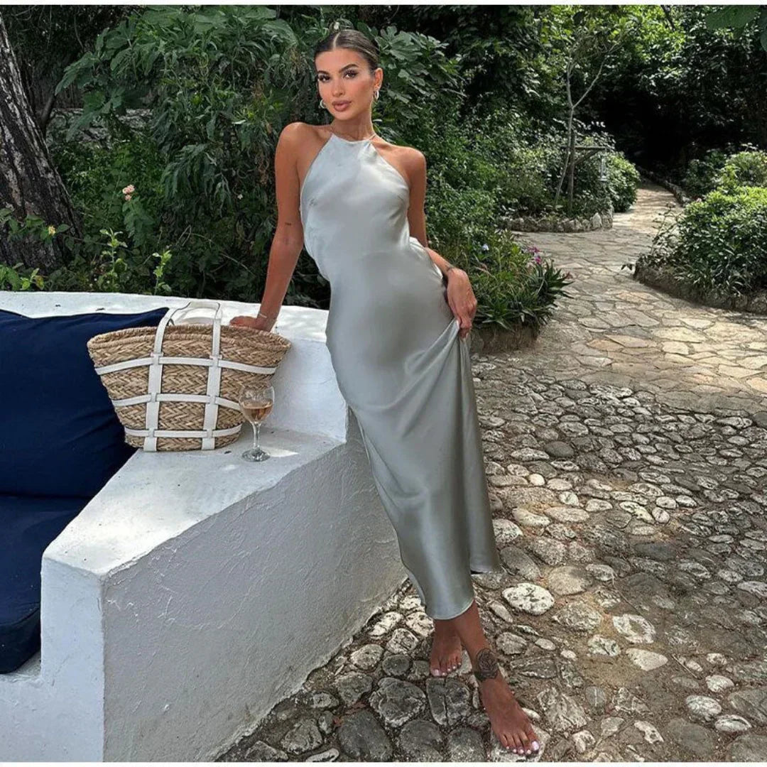 Valenzora | Elegantes Neckholder-Kleid für raffinierte Anmut bei Frauen