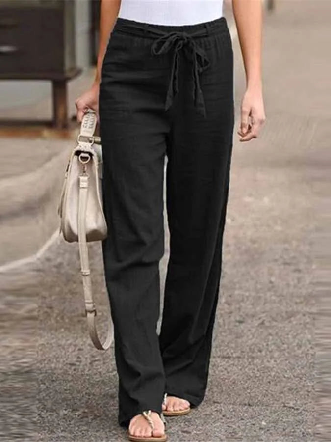 Valenzora | Casual women's linen trousers for stylish ease