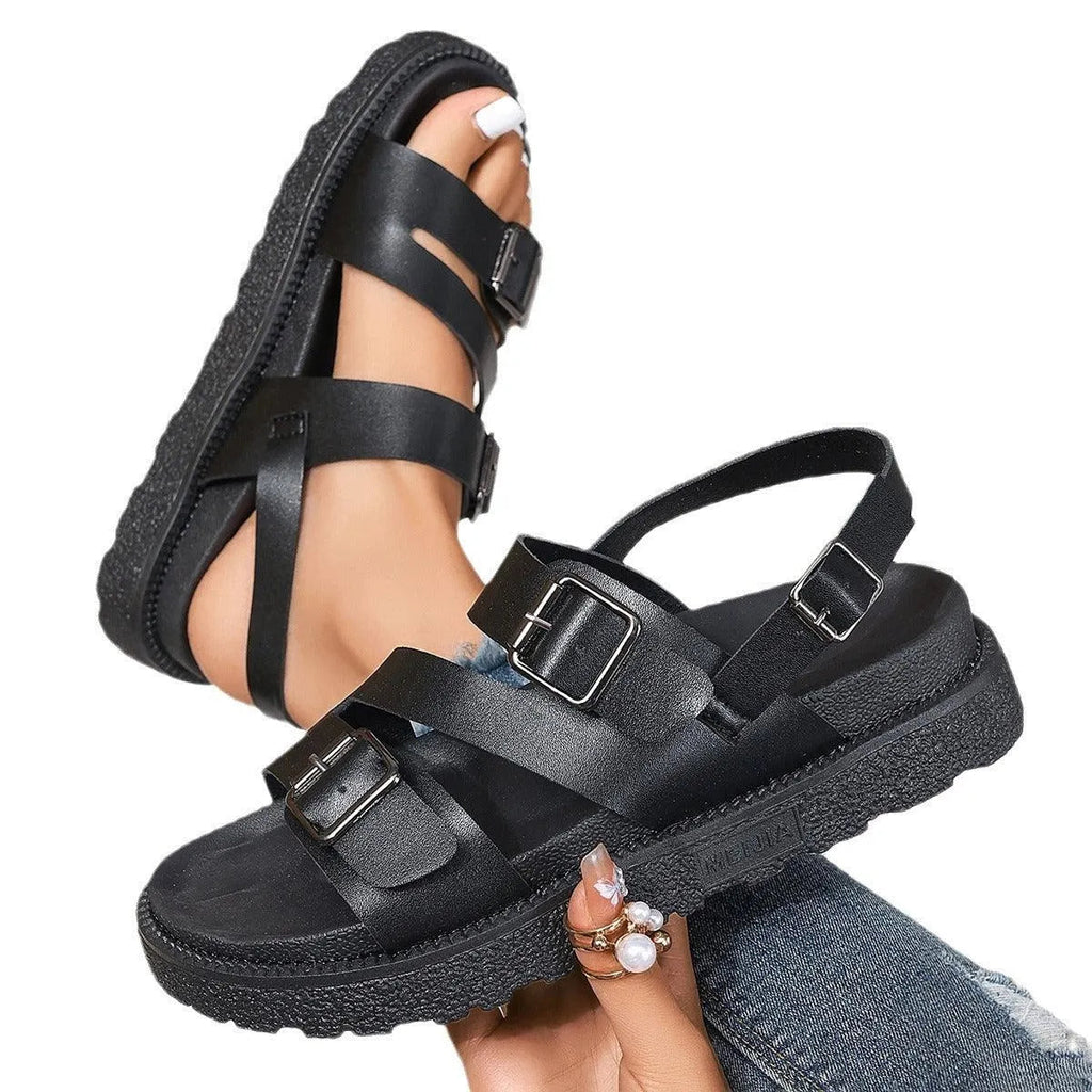 Valenzora | Damen-Sandalen mit dicker Sohle, lässig