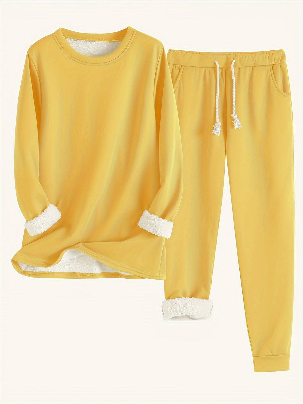 Valenzora | Stylish Winter Casual Thermal Sweatshirt and Jogging Pants Set for Women