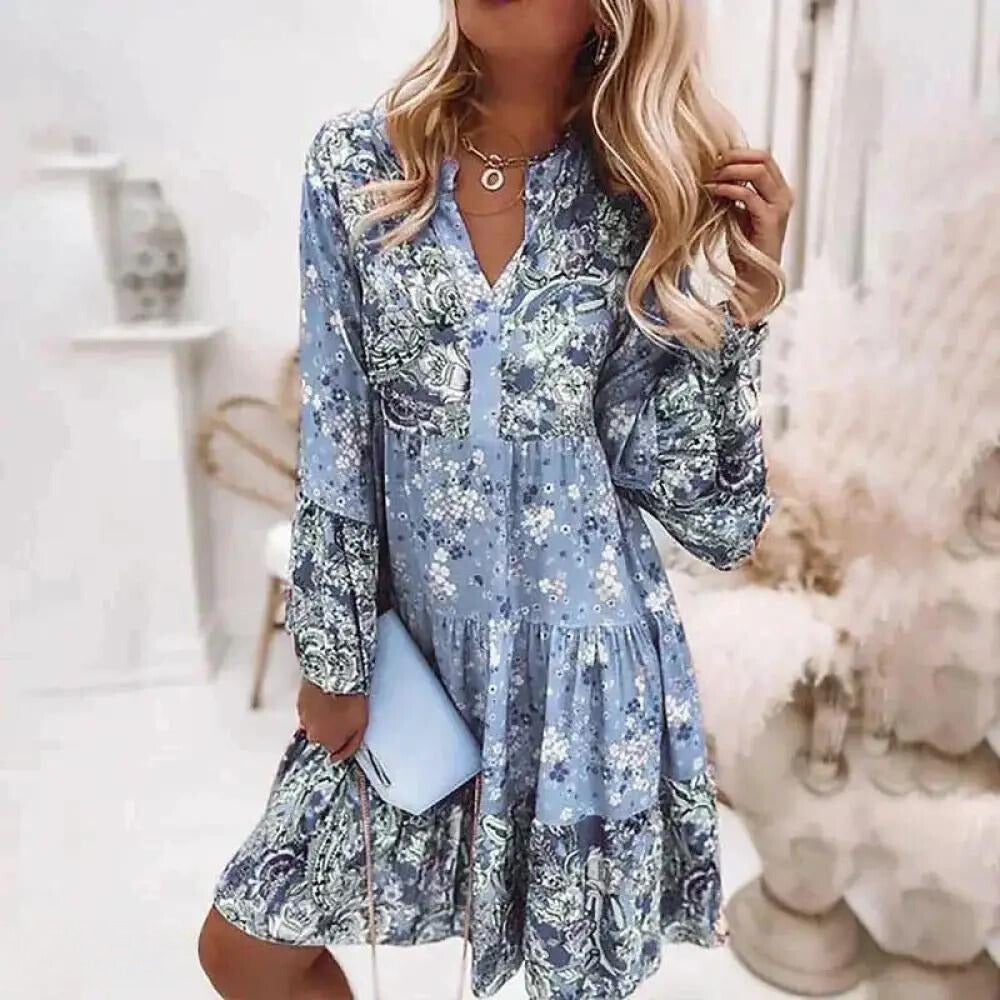 Valenzora - Floral Elegance Flower Dress