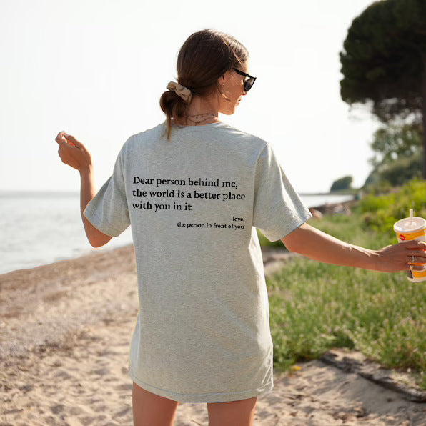 Valenzora | Women's T-shirt with round neck and slogan