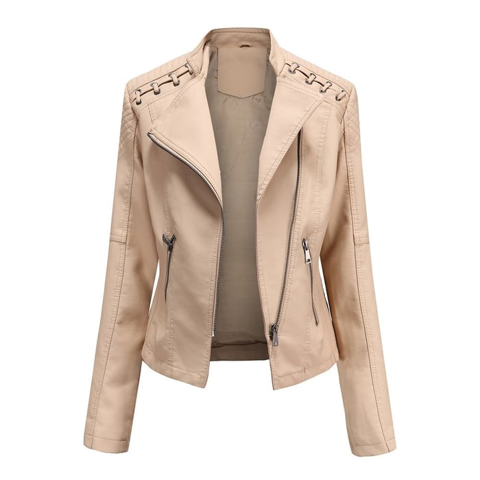 Valenzora | Washed Lammlederjacke