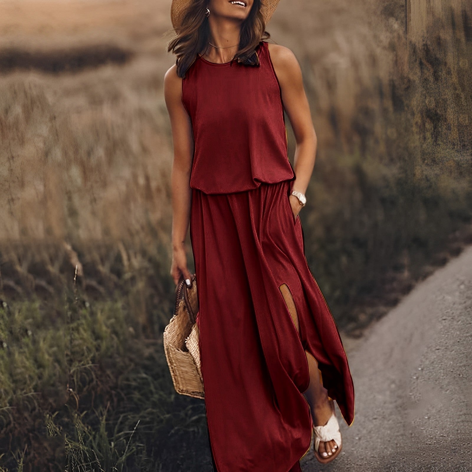 Valenzora | Elegantes, farbintensives Kleid