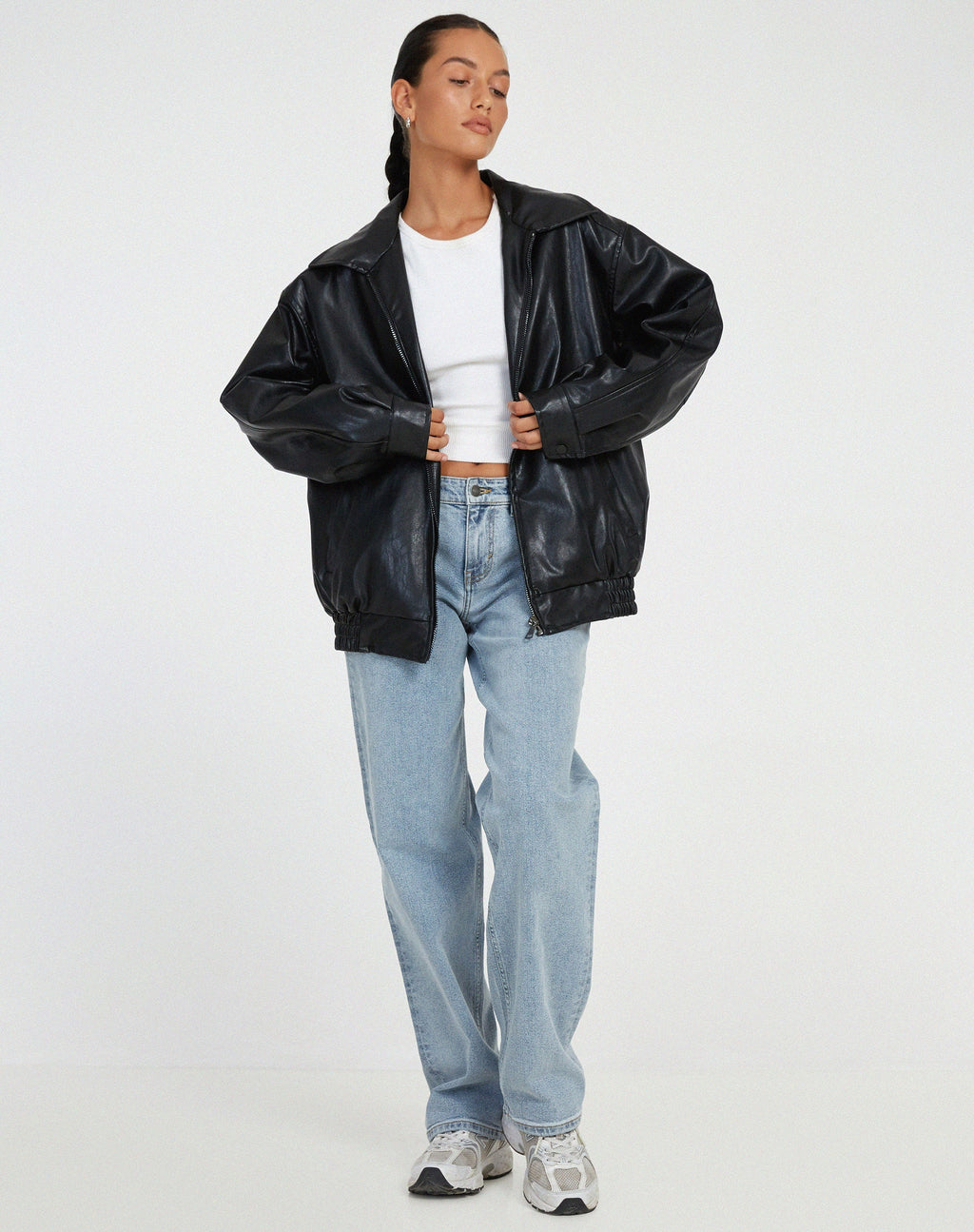 Valenzora - Casual leather jacket for women