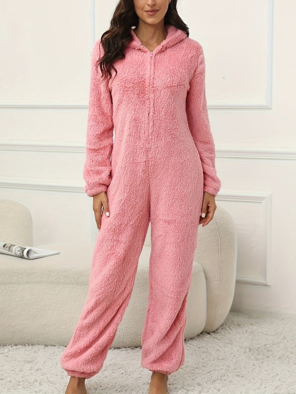 Valenzora | Hooded Lounge Jumpsuit For Stylish Winter Comfort For Women