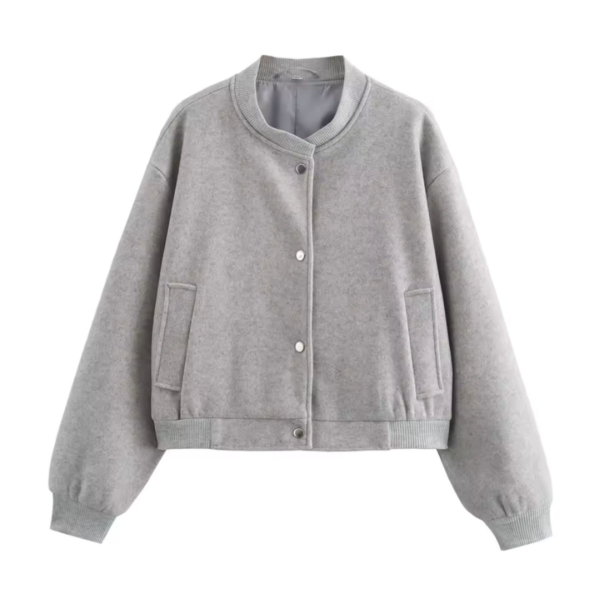 Valenzora | Ribbed Bomber Jacket Transitional Jacket For Women
