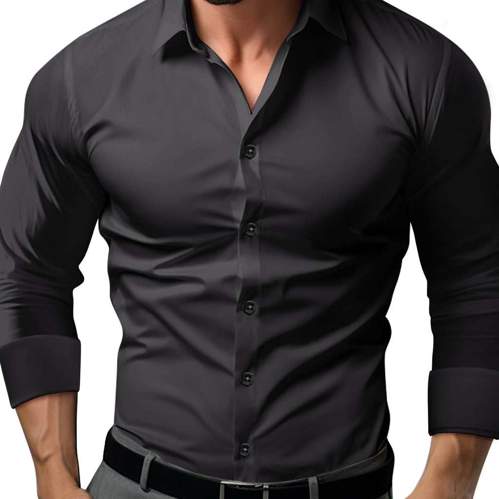 Valenzora | Slim Fit Plain Cotton Shirt