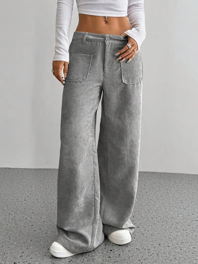 Valenzora | Weite Cordhose für Damen