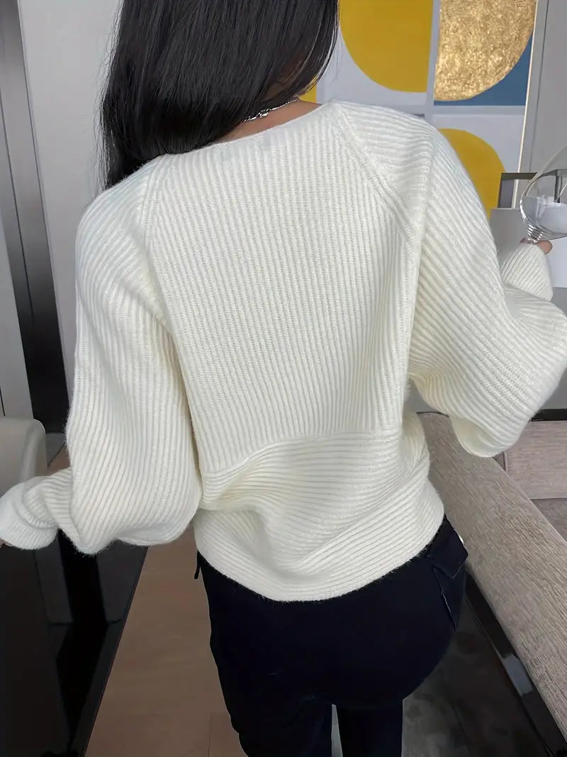 Valenzora – Cardigan mit Kreuzstrickmuster