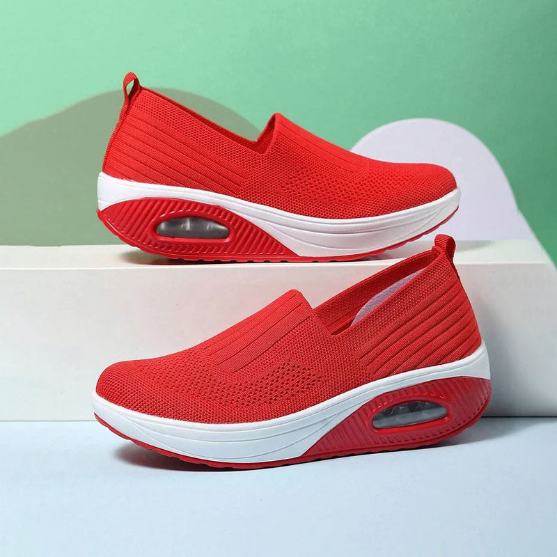 Valenzora | Breathable Slip-on Sneakers with Ergonomic Sole for Women