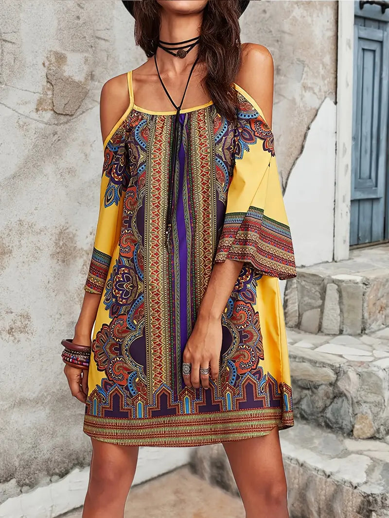 Valenzora | Colorful Boho Summer Dress