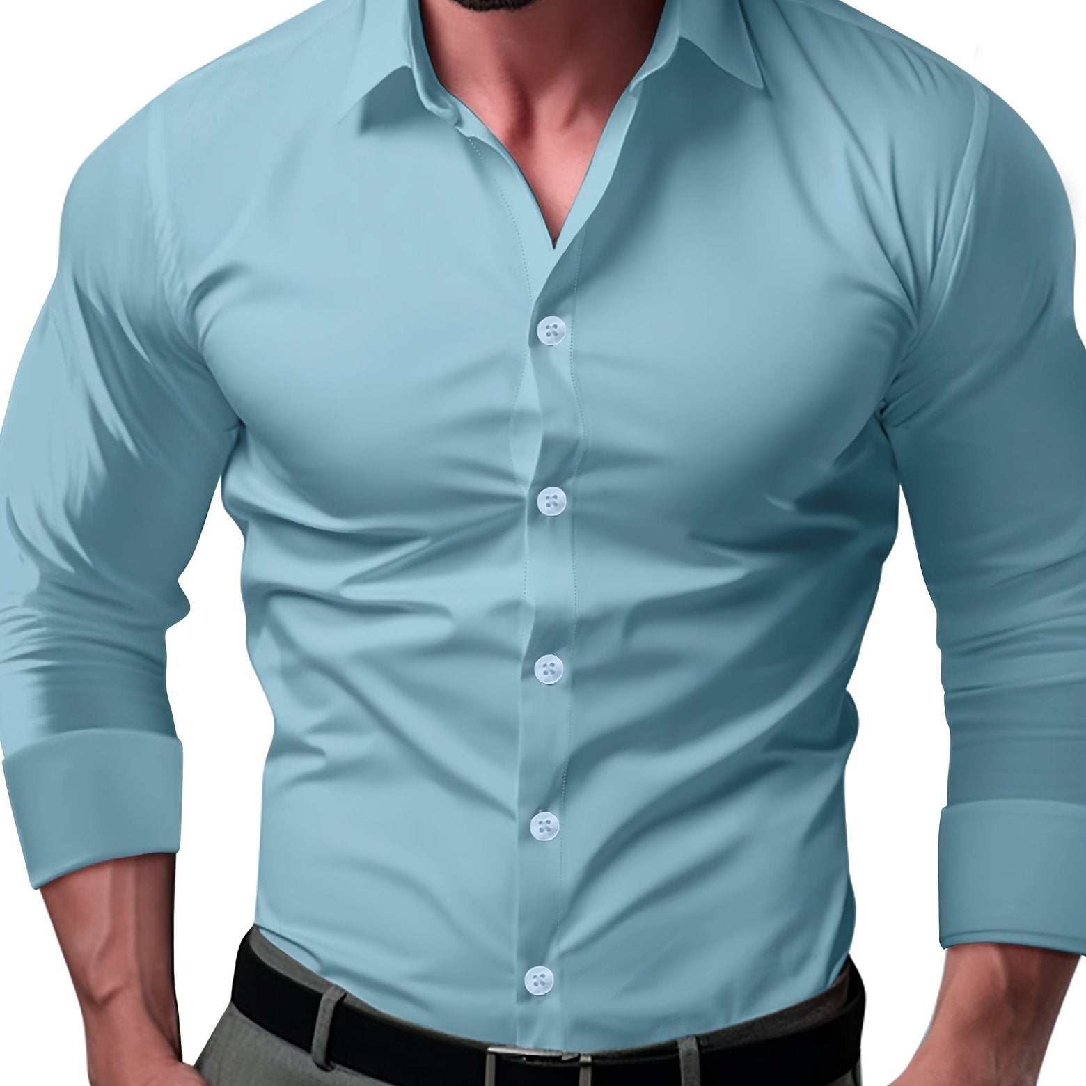 Valenzora | Slim Fit Plain Cotton Shirt