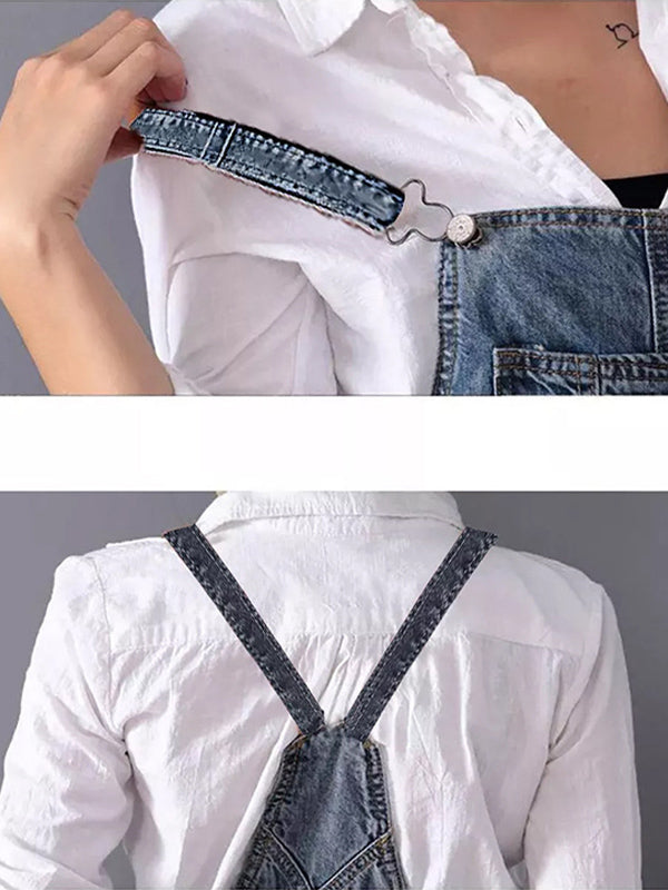 Valenzora | Casual denim pinafore dress