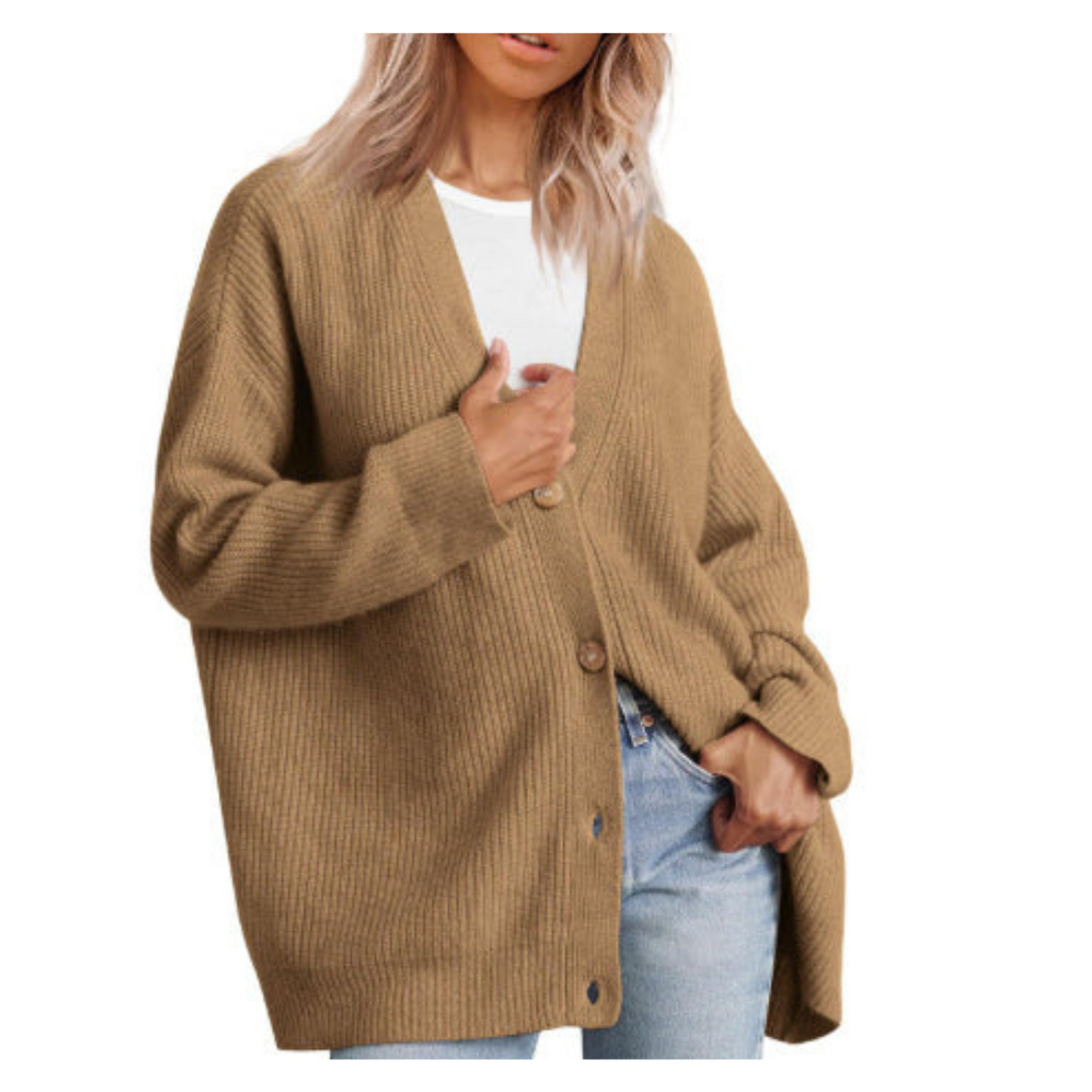 Valenzora | Eleganter Oversize-Cardigan mit Knöpfen für Damen