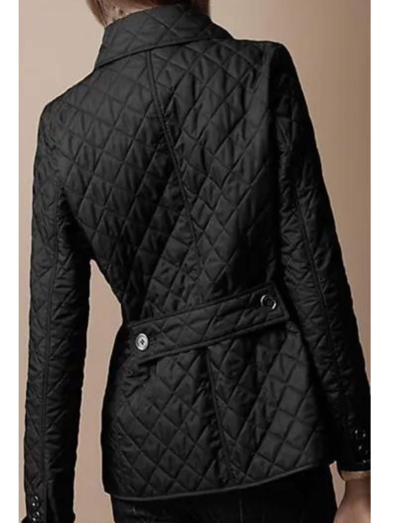 Valenzora | Short quilted women's jacket with buttons and collar, elegant