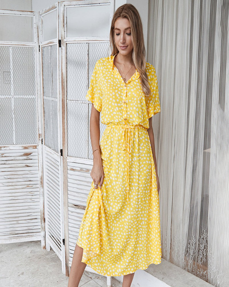 Valenzora | Women's Midi Shirt Dress