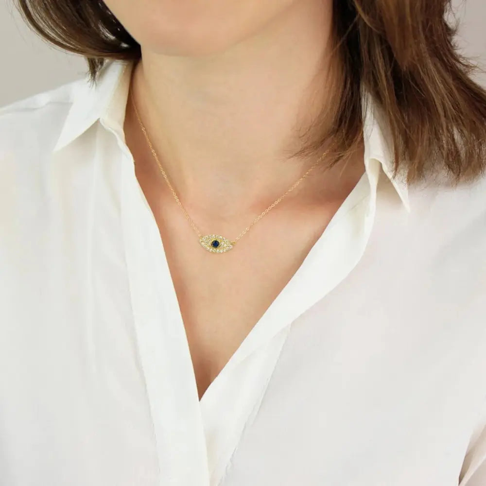 Valenzora | Sterling Silver Diamond Protective Pendant for Women