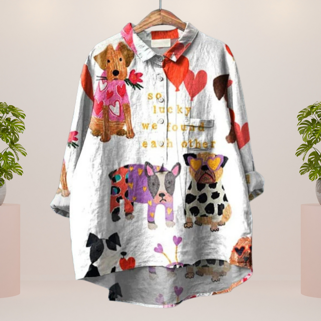 Valenzora | Exclusive women's shirt with art print