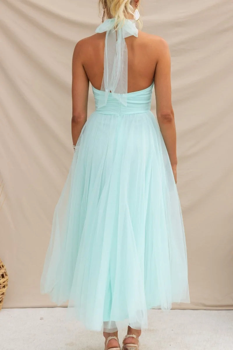 Valenzora | Midikleid aus Tüll mit Neckholder