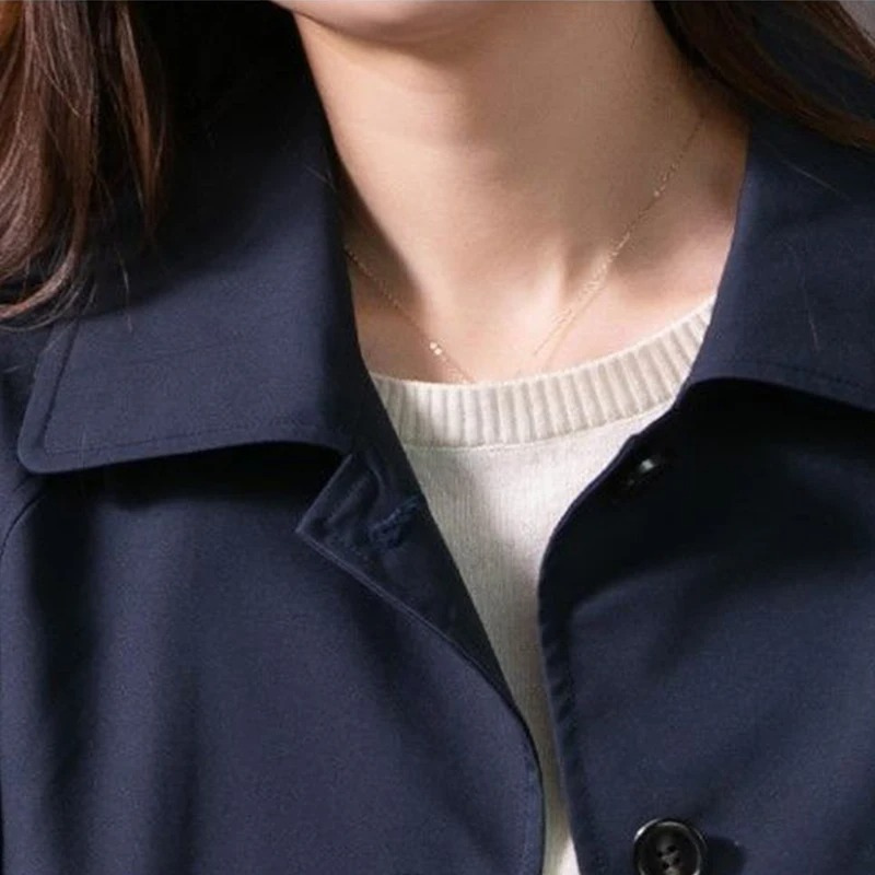 Valenzora | Classic women's trench coat, simply tied, tailored women's coat