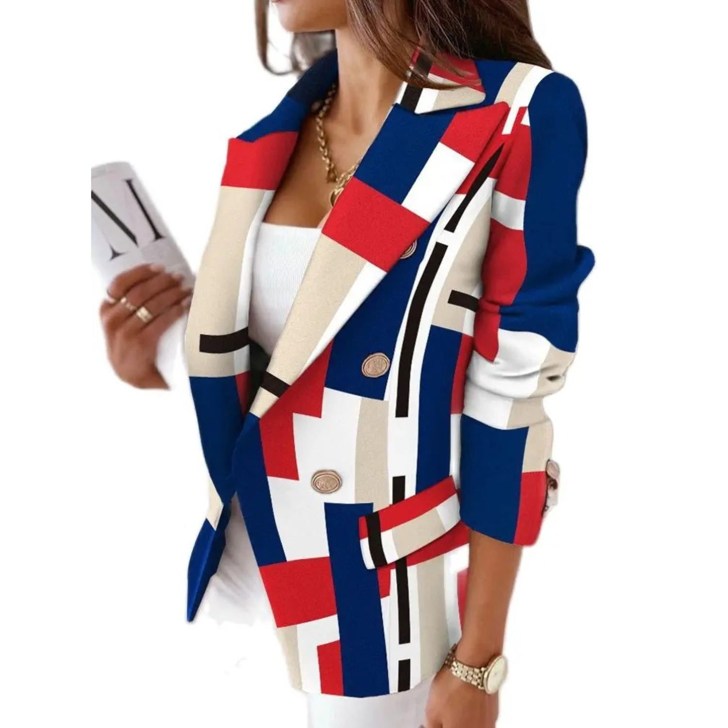 Valenzora – Women's blazer with reversible collar