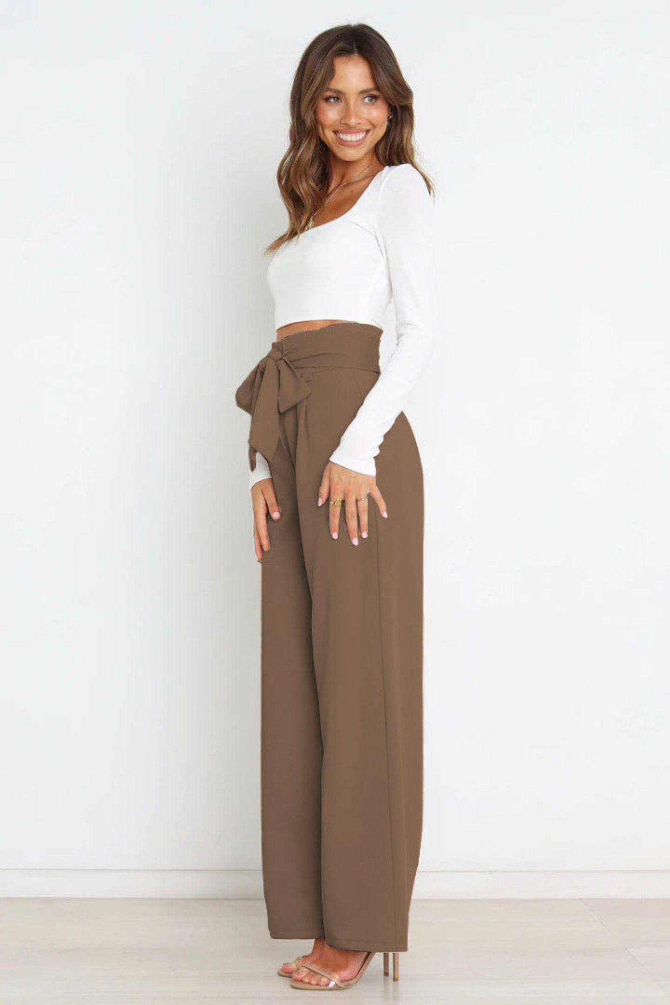 Valenzora | Long Linen Trousers for Women