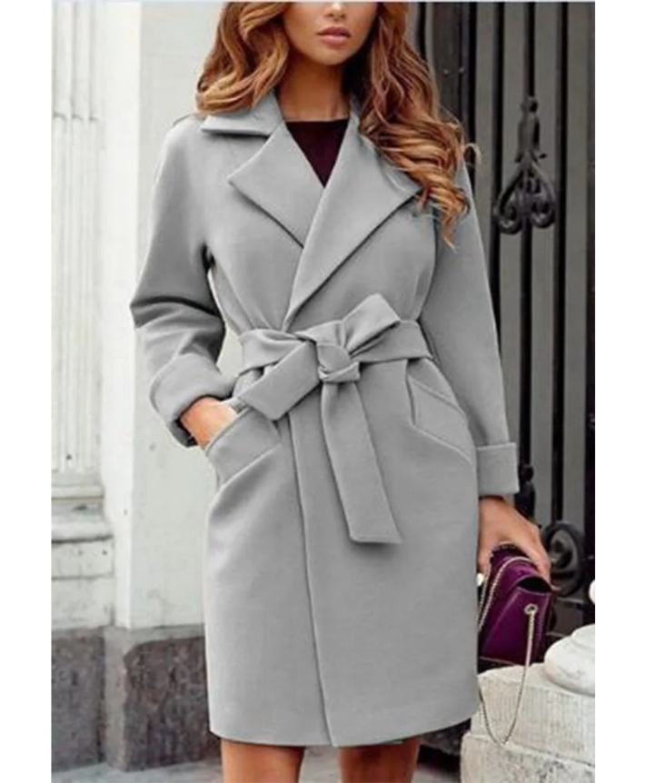 Valenzora | Stylish trench coat with belt