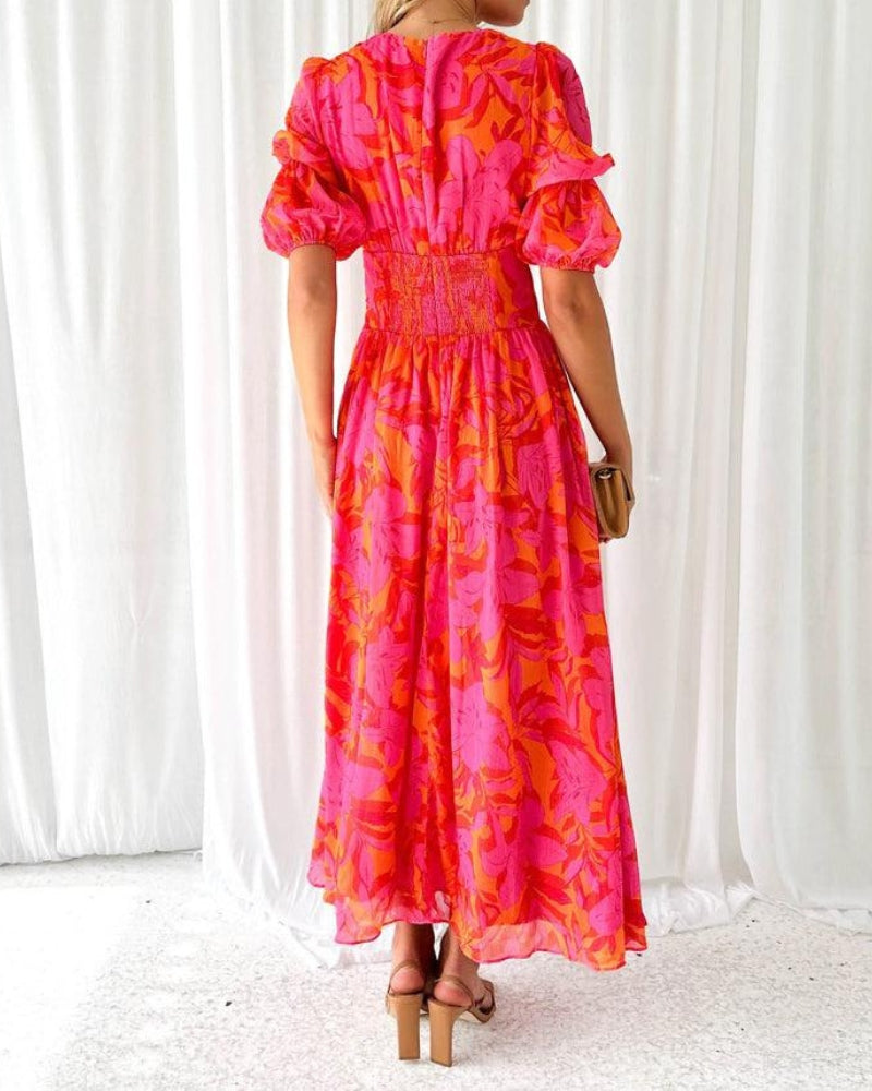 Valenzora | Pinkes Maxikleid