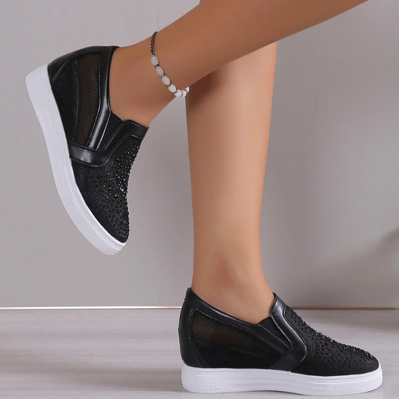 Valenzora | Fashion Kristall-Sneaker für Damen